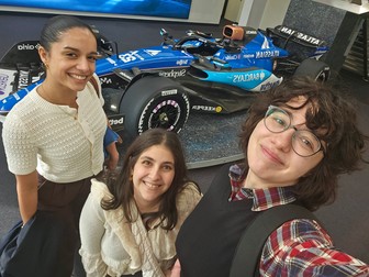 Ana Băltărețu lucrează la Formula 1, în cadrul echipei Atlassian Williams Racing. Foto: Arhivă personală