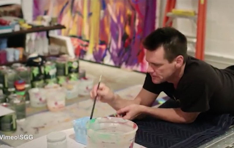 FOTO&VIDEO | Jim Carrey s-a apucat de pictat: ”Aveam nevoie de culoare”