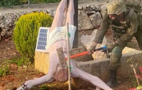 Soldatul israelian care a vandalizat o statuie a lui Isus într-un sat creștin din Liban este avertizat de Benjamin Netanyahu: „Vor fi măsuri severe”
