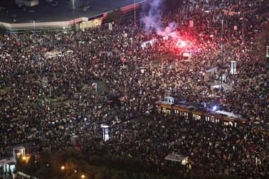 Protest masiv în Varșovia FOTO: EPA