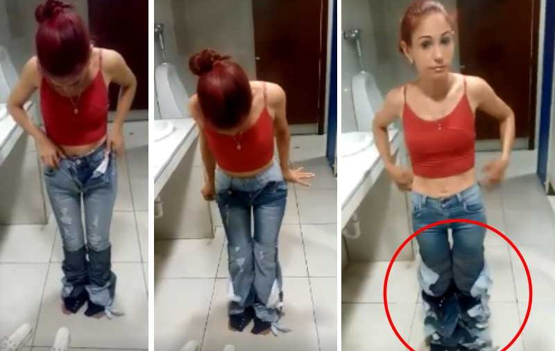 S-a îmbrăcat cu opt perechi de pantaloni în încercarea de a-i fura dintr-un magazin