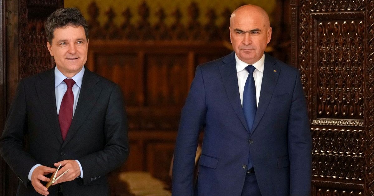 Nicușor Dan și Ilie Bolojan sustin o declaratie de presa la Palatul Cotroceni din Bucuresti, vineri, 20 iunie 2025.