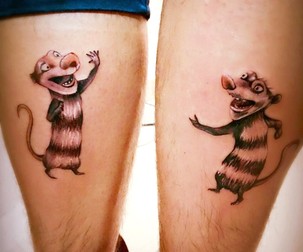 DJ Wanda l-a tatuat pe Vârciu. I-a desenat pe gambă un personaj din Ice Age