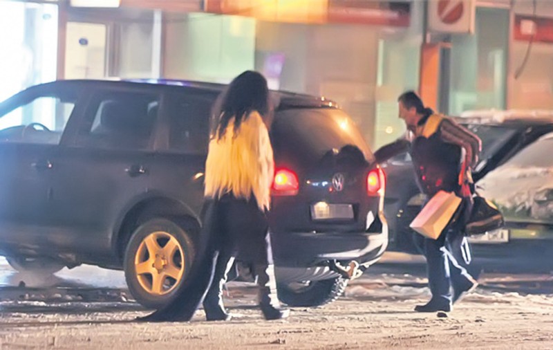 Mihaela Rădulescu, cu trena prin zăpadă | FOTO