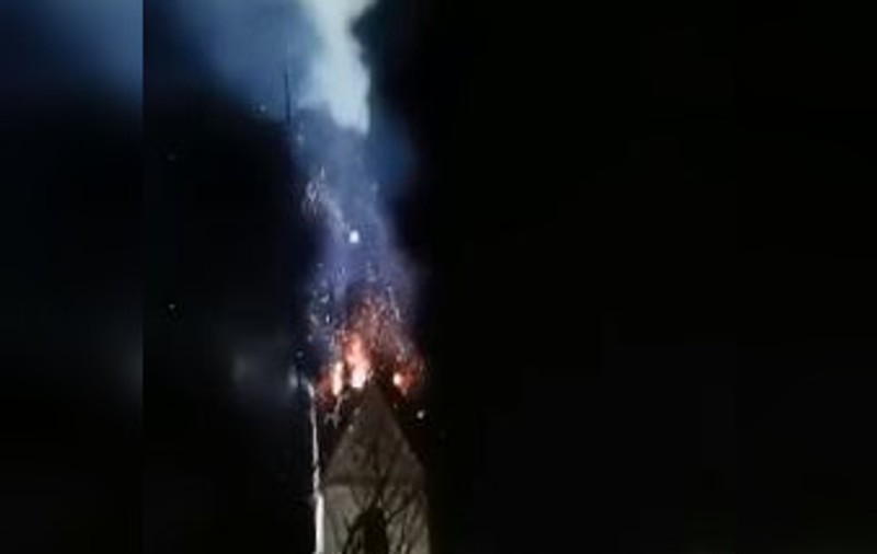 VIDEO | Incendiu devastator la o biserică din Elveția, de Crăciun. Flăcările au făcut ravagii