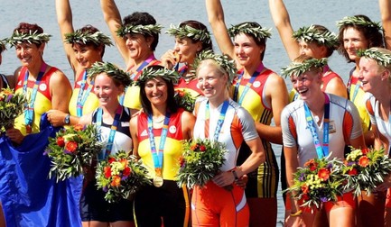 În 2004, Elisabeta Lipă și colegele sale au cucerit titlul olimpic la 8+1 / Foto: EPA