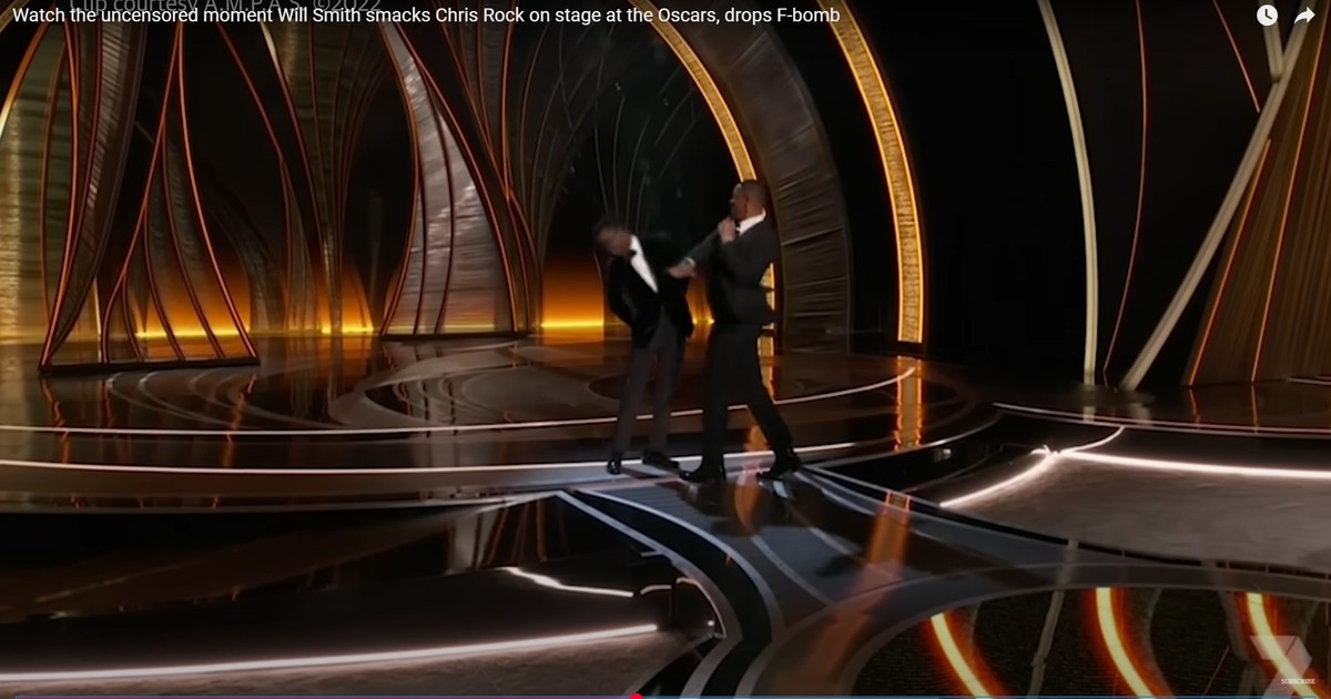 Momentul în care Will Smith l-a pălmuit pe Chris Rock la premiile Oscar 2022