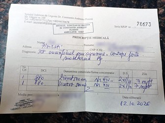 Diagnosticul primit în urma consultărilor de la spital
