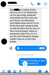 Răspunsul unei mame a cărei fată mergea la “Total Dance Center” după ce a fost avertizată de abuzurile lui Gigi Marian Osoloș.