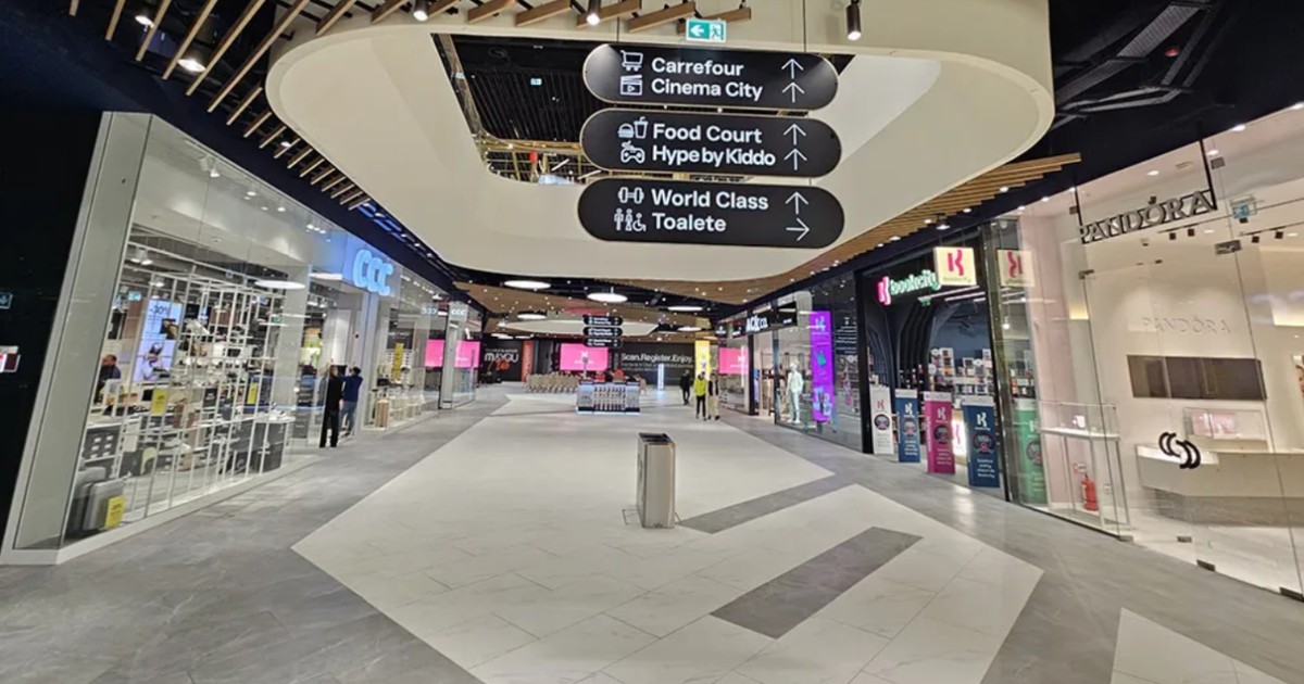 Imagine din interiorul mall Moldova din Iași