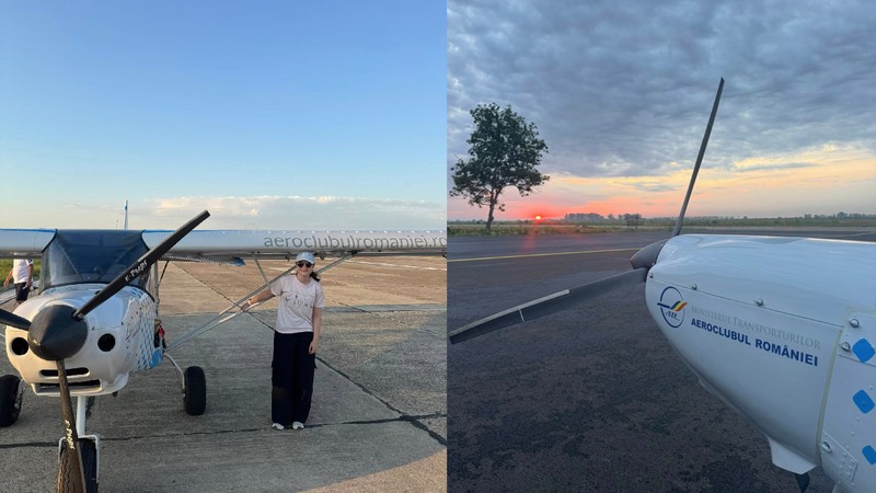 Tineri de 16 ani învață să zboare singuri la Aeroclubul Ianca Foto: Facebook/ Aeroclubul Teritorial „Aurel Răican” Brăila-Ianca
