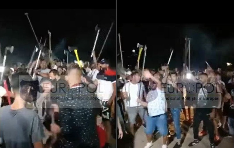 Amenzi de 16.000 de lei în urma petrecerii cu furci și topoare de pe un teren viran din Capitală