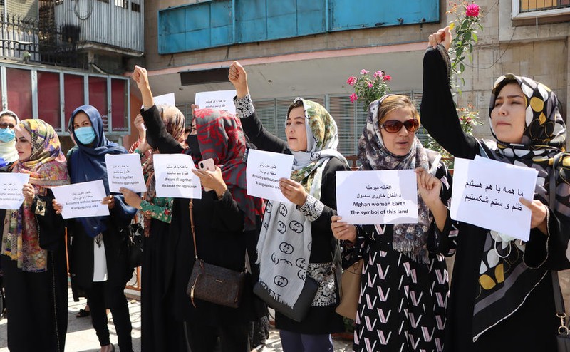 Activistele care au protestat la Kabul cu mare curaj