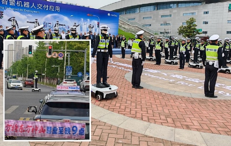 Primii 110 agenți rutieri roboți umanoizi au fost livrați Poliției și dirijează circulația în intersecții, într-un oraș chinez cu peste trei milioane de locuitori