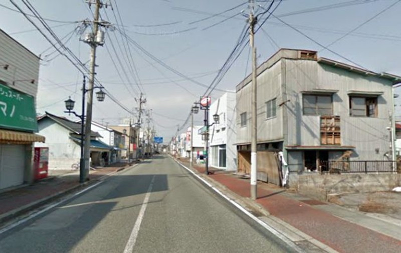 Orașul-fantomă de lângă centrala nucleară  Fukushima, fotografiat de Google Street View