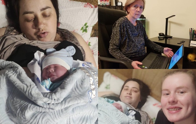 „Micuțul Matei a învins războiul!”. O femeie din Ucraina a fost monitorizată online de medic în timpul nașterii, după ce rușii au amenințat că trag dacă se duce la spital