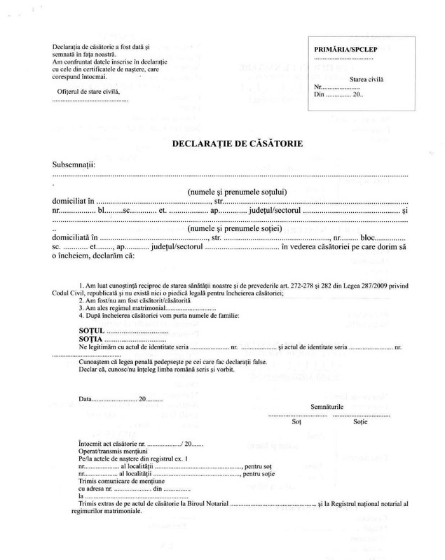 Ce acte sunt necesare pentru căsătorie în 2026. Lista completă