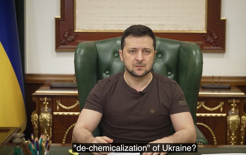 Volodimir Zelenski sfidează din nou Rusia: „V-ați hotărât să ne de-chimizați? Cu ce, cu amoniac?”