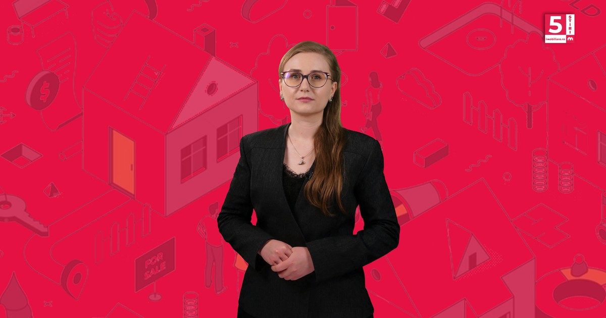 Corina Vârlan, gazda rubricii 5 știri Imobiliare.ro,