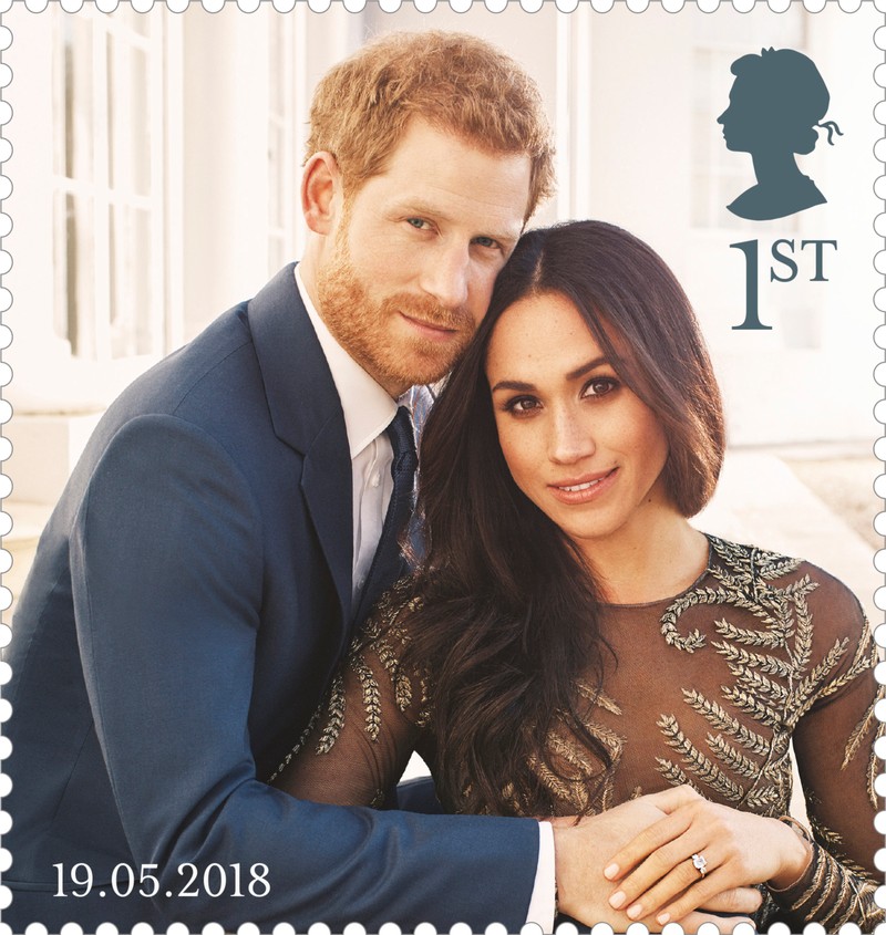 timbre cu prințul Harry și Meghan Markle