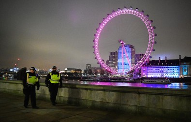 Nicio celebrare publică nu a fost organizată pe 31 decembrie 2020 în Londra lângă celebrul London Eye, unde în anii precedenți se strângeau mii de persoane