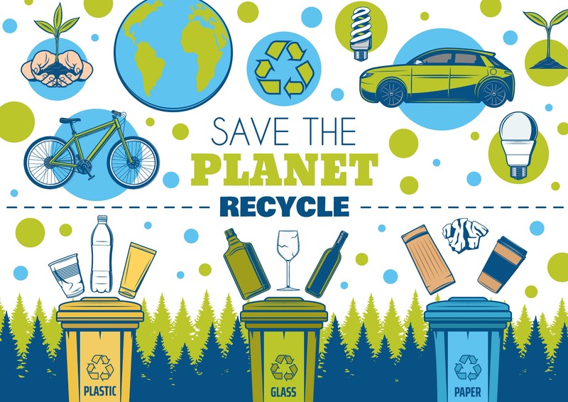 În urma reciclării rezultă materii prime secundare, care sunt reintroduse în circuitul economic