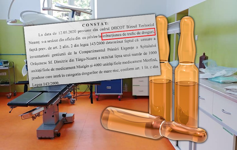 DOCUMENT | DIICOT a deschis dosar de trafic de droguri, după dezvăluirile Libertatea despre spitalul din Târgu Neamț. „Lipseau produse considerate droguri de mare risc”