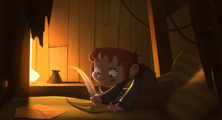 Un copil îi scrie lui Klaus / Foto: Netflix