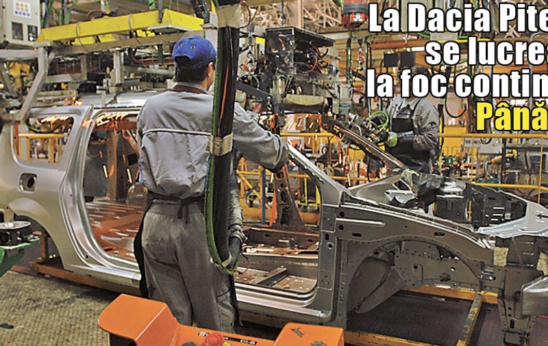 La Dacia se lucrează doar pentru trei zile