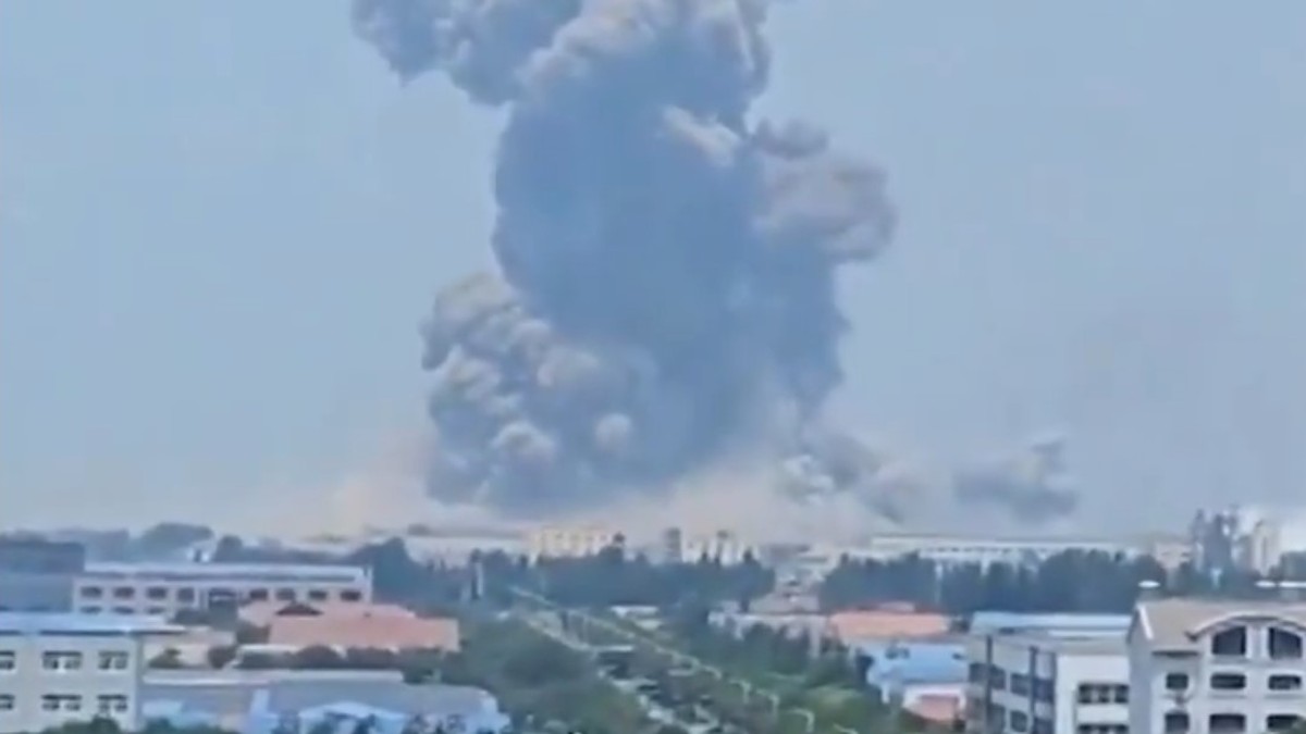 Explozie la uzina Shandong Youdao Chemical din China Captură X @Maks_NAFO_FELLA