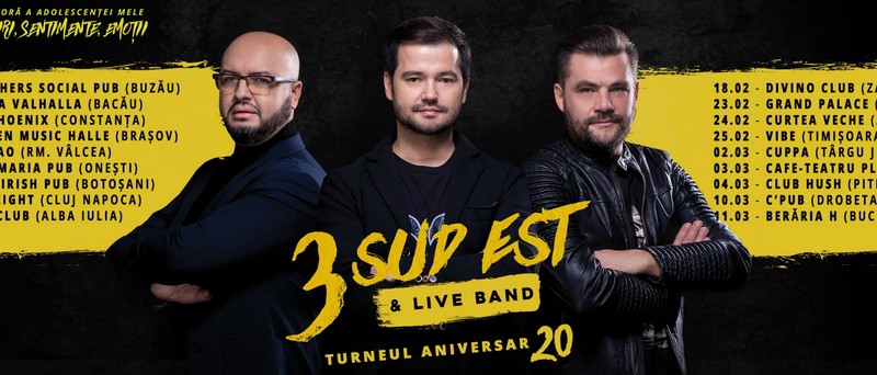 3 sud est au implinit 20 de ani