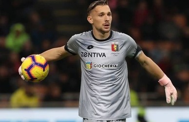 Ionuț Andrei Radu, într-un meci al echipei Genoa