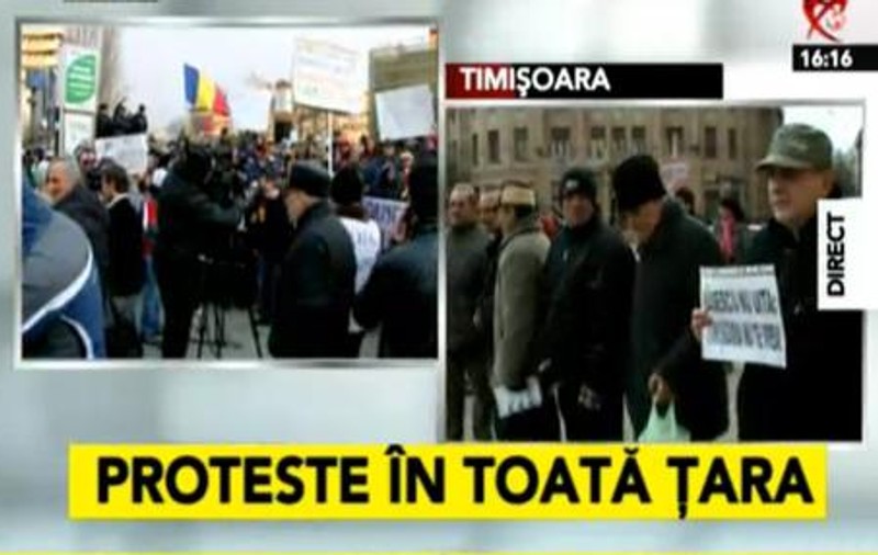A PATRA ZI DE PROTESTE | Tensiuni, răniţi, incidente. Mii de oameni în stradă Bucureşti şi în ţară!
