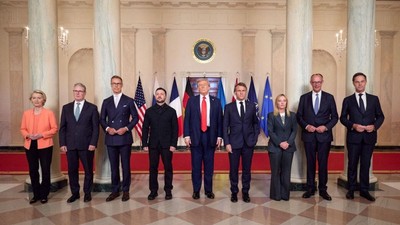 European leaders attend Ukrainian President Zelenskyy's meeting with Trump at the White House