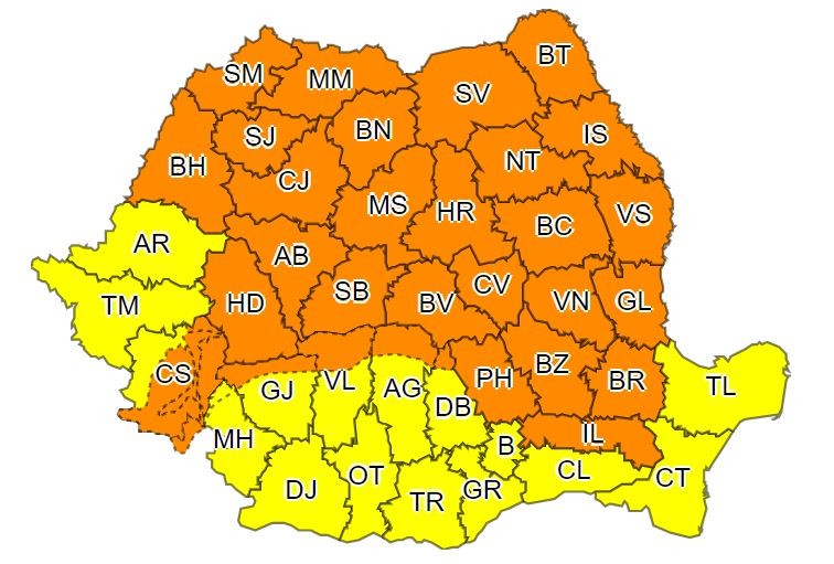 Harta zonelor vizate