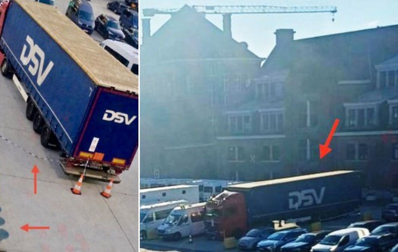 Un TIR încărcat cu 6.000 de litri de gaz ilariant stă abandonat de trei luni în curtea Poliției Federale din regiunea Bruxelles