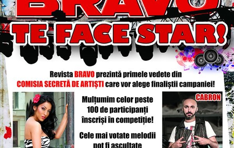 Ascultă cele mai votate melodii în BRAVO TE FACE STAR!