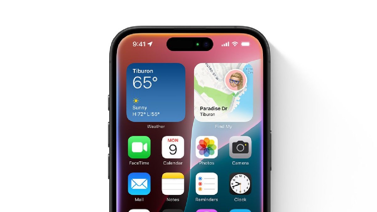 Un ecran de iPhone cu mai multe aplicații, peste care s-a deschis noua interfață a asistentului personal Siri.