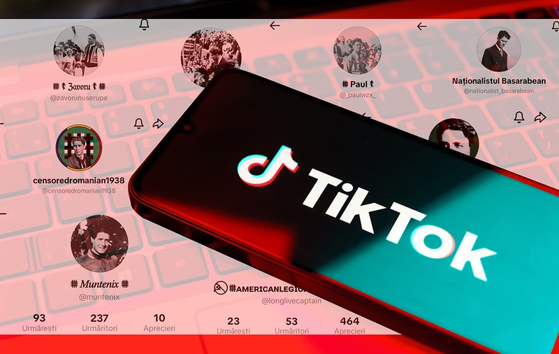 Cum a ajuns TikTok „cuib” pentru propaganda legionară. Sute de conturi împrăştie mesaje şi simboluri ilegale sub nasul autorităților