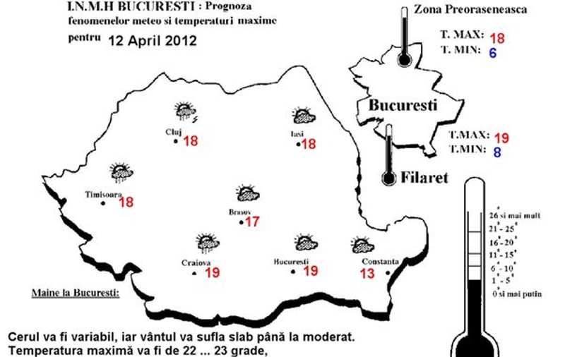 Vremea rămâne instabilă. Află ce temperaturi vor fi joi și vineri!
