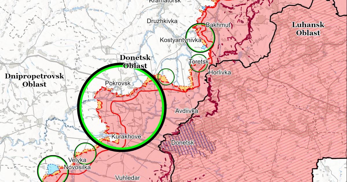 harta armata rusa avanseaza in ucraina spre Pokrovsk