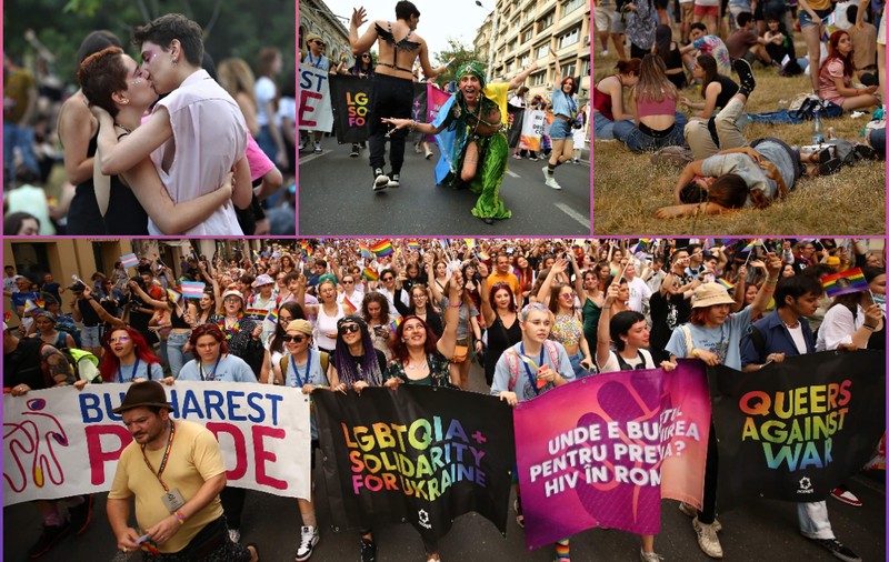 REPORTAJ. Cum au sărbătorit în stradă 15.000 de oameni Bucharest Pride: „Un progres pe care societatea românească îl marchează în 2022”