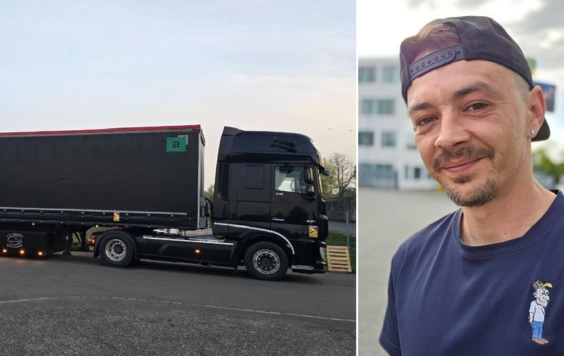 Șofer român de TIR fericit că lucrează pentru un patron român, în străinătate: „Am vizitat patru orașe. Am avut hotel, iar firma plătește fiecare masă, parcare, duș sau taxi”