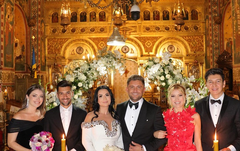 Costin, fratele Elenei Gheorghe, s-a căsătorit cu Maria Cușu. Imagini de la nunta fostului fotbalist
