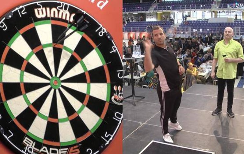 Rafael van der Vaart, fost fotbalist la Real Madrid, a debutat ca jucător profesionist de darts. Succes în primul tur, la Openul Danemarcei