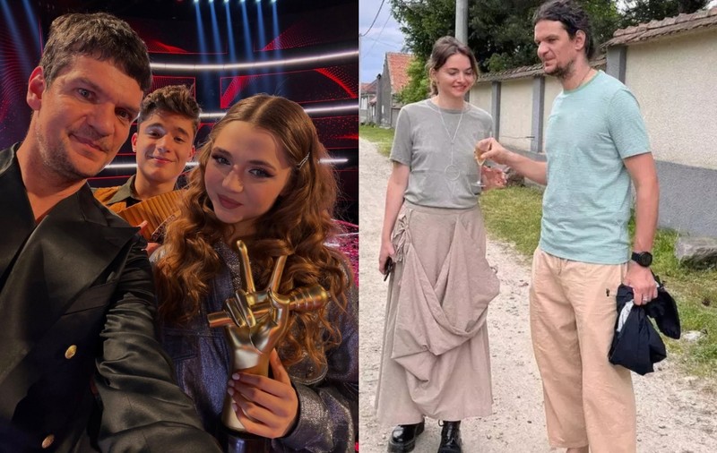 Cum a apărut iubita lui Tudor Chirilă, Iulia Mîzgan, în public la „Vocea României”. Andreea Esca a filmat-o discret