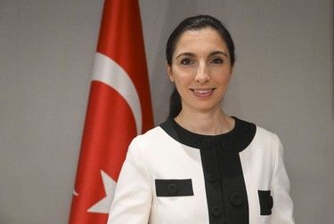 ANKARA, TURKEY - JUNE 9: Newly appointed Chief of Turkiye's Central Bank Hafize Gaye Erkan poses for a photo during an exclusive interview in Ankara, Turkiye on June 9, 2023. Emin Sansar / Anadolu Agency/ABACAPRESS.COM
