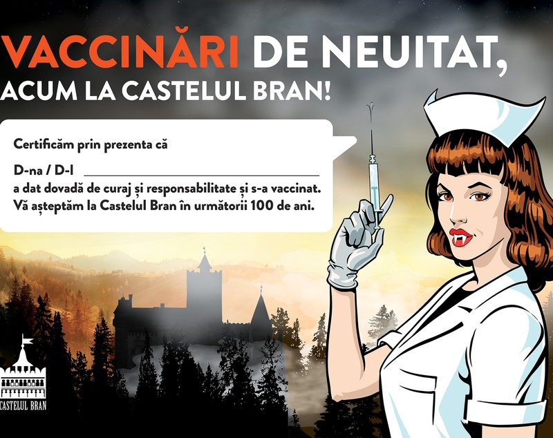 Cum decurge vaccinarea la Castelul Bran. Mai mulți turiști străini, printre cei imunizați