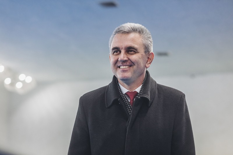 Vadim Krasnoselski, la alegerile prezidențiale din decembrie 2021, în Tiraspol | Foto: Profimedia