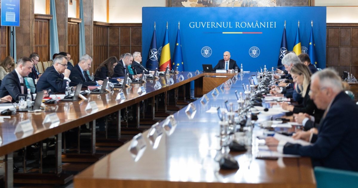 Ședința de guvern din 12 februarie 2026, prezidată de premierul Ilie Bolojan